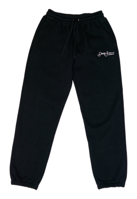 Sean Jawn Embroidered Sweatpants - Black