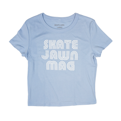 Stripe Baby Tee - Baby Blue