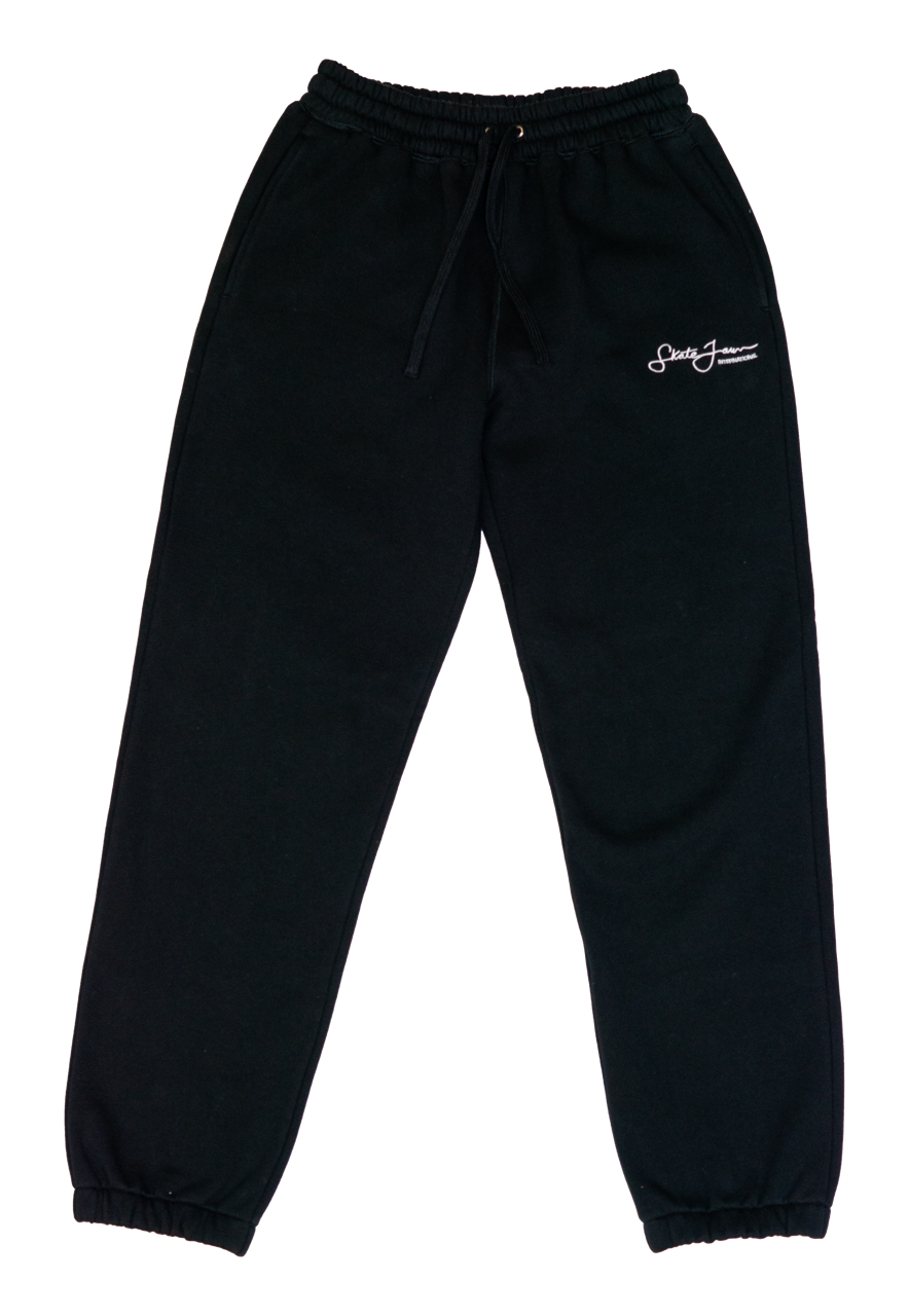 Sean Jawn Embroidered Sweatpants - Black