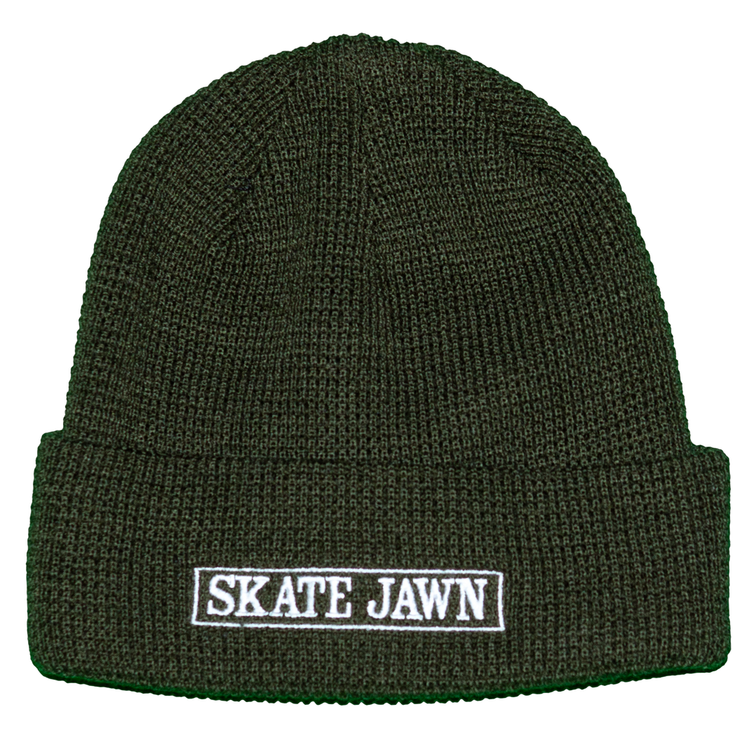 Cover Box Thermal Knit Beanie - Olive