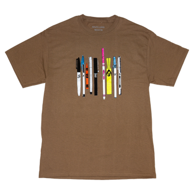 Markers Tee - Brown