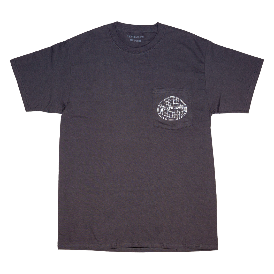 Sewer Cap Pocket Tee - Charcoal