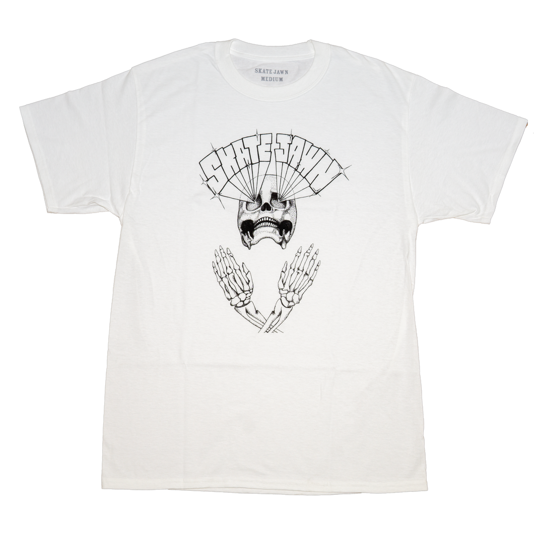 Lazer Skull Tee - White