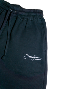 Sean Jawn Embroidered Sweatpants - Black